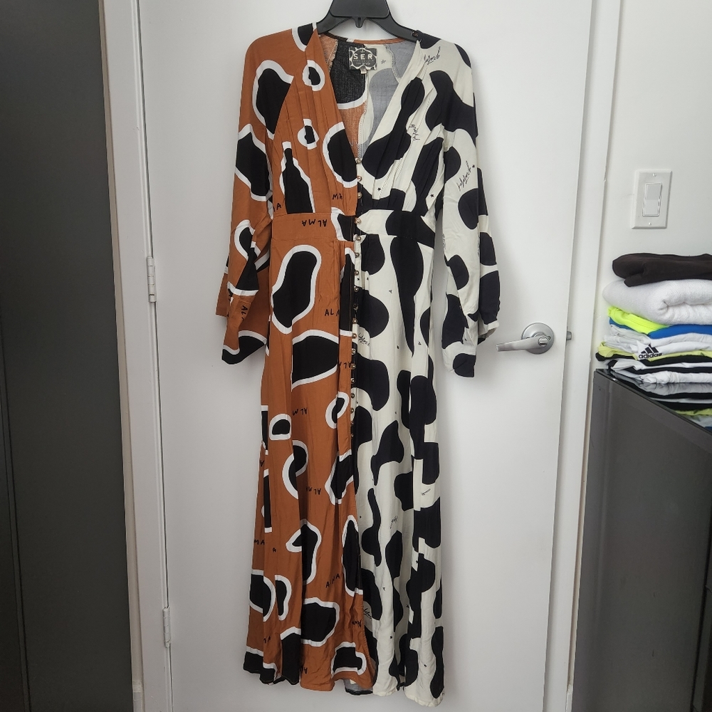 Maxi dress boho. Cotton. Tennis edition "ser"